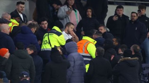 التحقيق مع نجم توتنهام في واقعة التعدي على مشجع