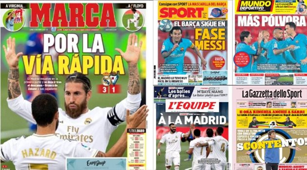 صحف العالم ليوم الإثنين| قبضة ريال مدريد..مرحلة ميسي وخيانة ساري