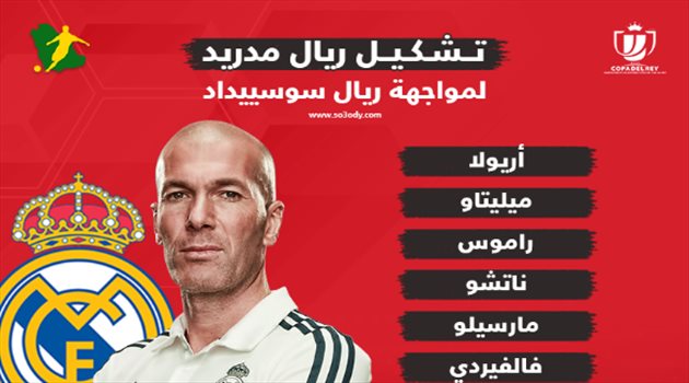 مفاجآت غير متوقعة في تشكيل ريال مدريد أمام سوسيداد بكأس الملك