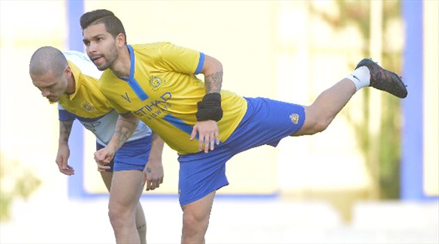 النصر يواصل تدريباته استعدادا لمواجهة الاتفاق