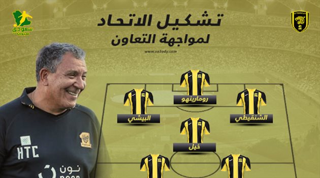 دوري المحترفين| رومارينهو والبيشي يقودان هجوم الاتحاد أمام التعاون