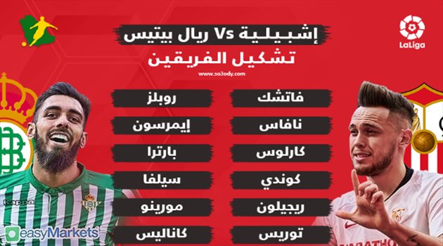 تشكيل الفريقين| إشبيلية يتسلح بـ"نجم ريال مدريد".. وريال بيتيس يرد بـ"معار برشلونة"