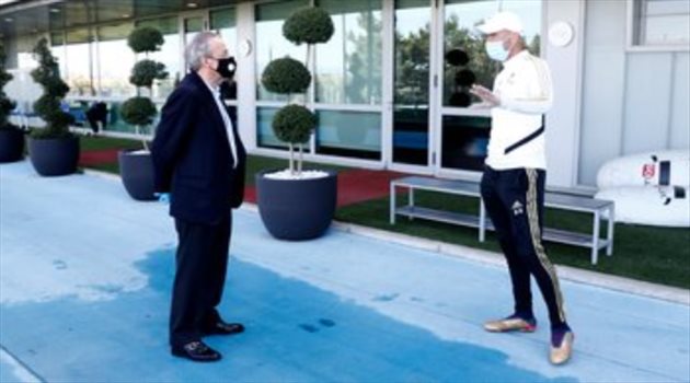 صور| في حضور الرئيس.. ريال مدريد يستعد لعودة الليجا