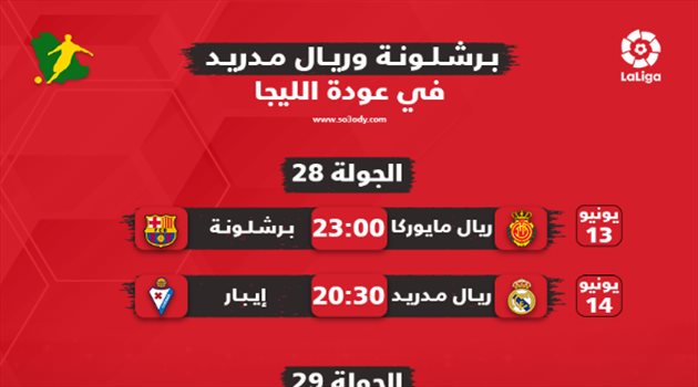 برشلونة لمواصلة الصدارة وقمة نارية تنتظر ريال مدريد.. مواعيد الجولتين المقبلتين من الليجا