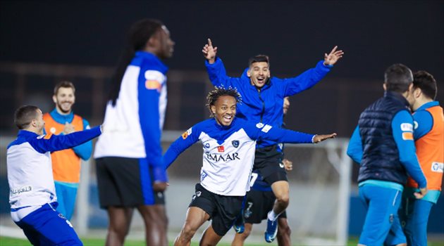 الهلال يختتم تدريباته استعدادا لمواجهة الفيصلي