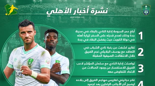 نشرة أخبار الأهلي| السومة رفض الرحيل والشباب يترقب موقف "صانع الأزمات"