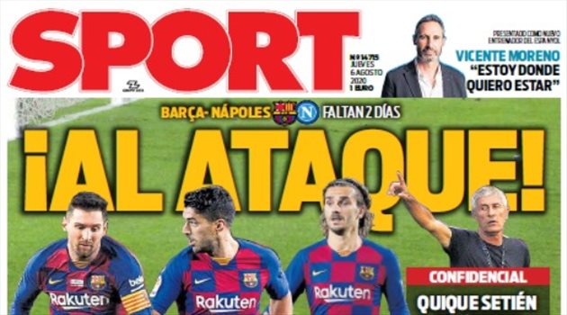 صحف العالم ليوم الخميس| هجوم برشلونة أمام نابولي وكتيبة زيدان في دوري الأبطال