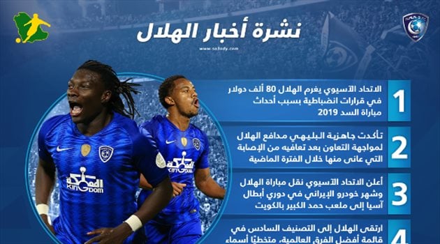 نشرة أخبار الهلال| عقوبة قاسية وإنجاز عالمي.. وحسم مصير نجم الفريق