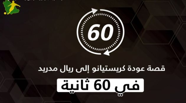 فيديوجرافيك| قصة عودة كريستيانو رونالدو إلى ريال مدريد في 60 ثانية