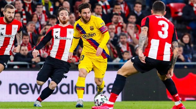 بهدف اللحظات الأخيرة.. أتلتيك بلباو يقصي برشلونة من كأس الملك