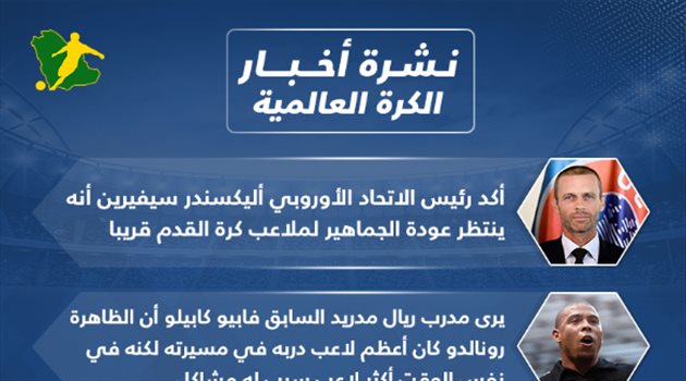 نشرة الكرة العالمية.. اقتراب ميسي وجوارديولا من خيتافي وعودة الجماهير للملاعب