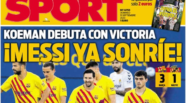 صحف الأحد صحف العالم ليوم الأحد| ميسي يبتسم ومحمد صلاح بطل الهاتريك