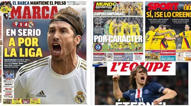 صحف العالم ليوم الإثنين.. ديربي الغضب يسلب القلوب ومؤشرات جيدة لريال مدريد وبرشلونة