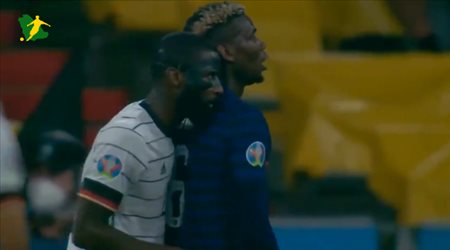 يورو 2020| روديجير مدافع ألمانيا يعض بوجبا نجم فرنسا