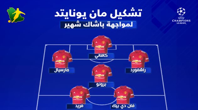 مانشستر يونايتد يدفع بـ"رباعي هجومي خطير" ضد باشاك شهير.. في دوري أبطال أوروبا