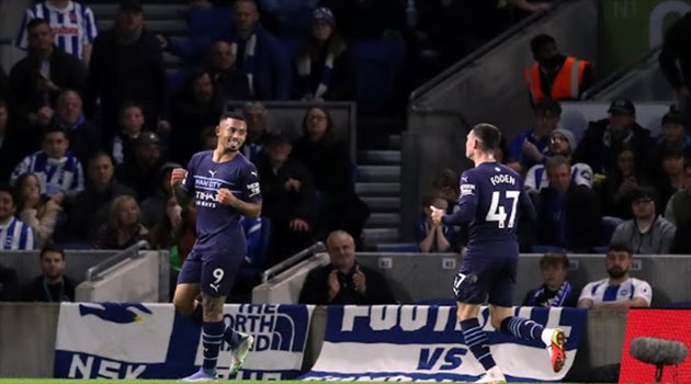 "قطار مانشستر سيتي لا يتوقف".. رباعية في برايتون بالدوري الإنجليزي