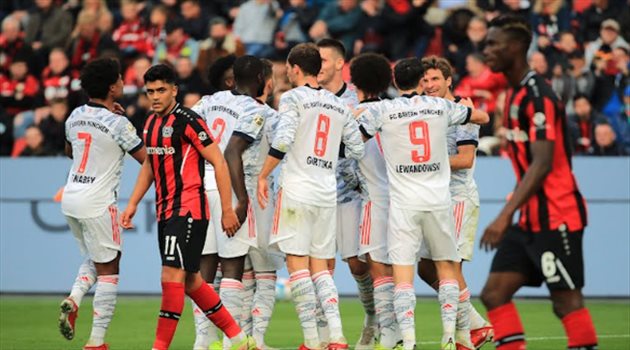 بايرن ميونخ يقضي على ليفركوزن في 7 دقائق