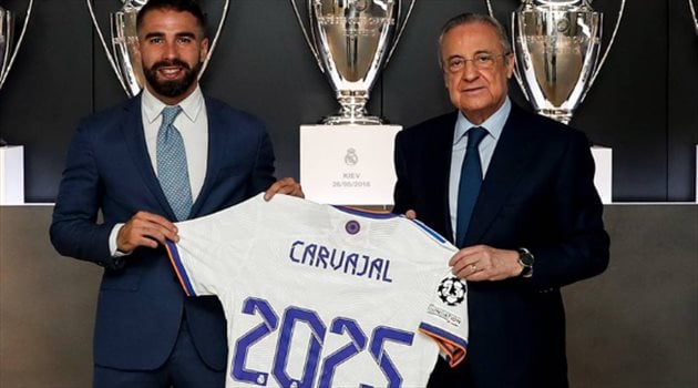 ريال مدريد يحدد موقفه من تجديد عقد القائد داني كارفخا