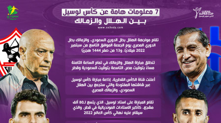 7 معلومات هامة عن كأس لوسيل بين الهلال والزمالك