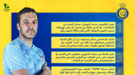 أخبار النصر اليوم| نتائج قضية حمد الله.. وحقيقة العقوبات الدولية