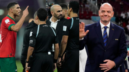 قطر 2022| حكيمي يهاجم إنفانتينو بعد خسارة البرونزية.. ما خطبك؟ 