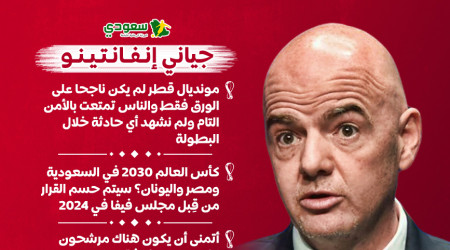 المونديال كل عامين وعودة كأس العرب.. تصريحات نارية من رئيس فيفا