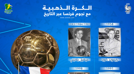 الكرة الذهبية مع نجوم فرنسا عبر التاريخ.. هل تنتقل لبنزيما؟