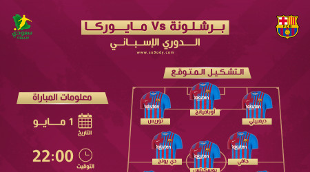 برشلونة ضد ريال مايوركا.. التشكيل المتوقع وموعد المباراة