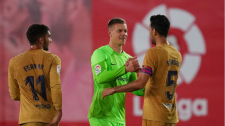 هكذا قرر تير شتيجن مصالحة جماهير برشلونة أمام مايوركا