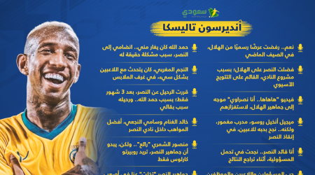 رفض الهلال والرحيل عن النصر وفضائح حمد الله.. تاليسكا يفجرها
