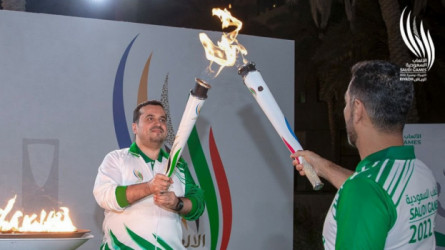 بالصور| إطلاق شعلة دورة الألعاب السعودية 2022.. التفاصيل كاملة
