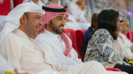 قطر 2022| وزير الرياضة يتابع مباراة البرتغال وغانا صورة