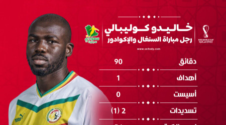 قطر 2022| كوليبالي رجل مباراة السنغال والإكوادور.. ماذا قدم؟