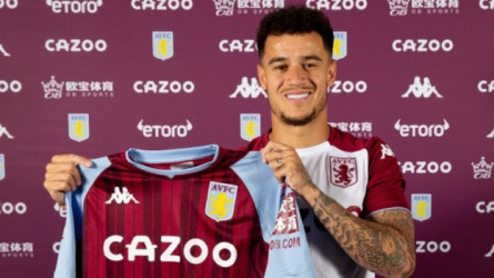 أستون فيلا يخلص برشلونة من كوتينيو رسميا