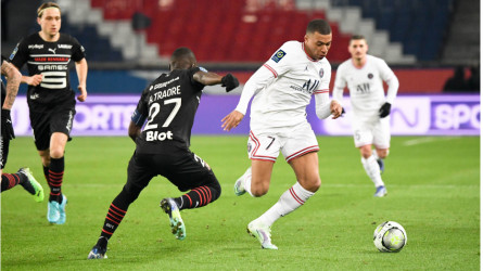 مبابي ينتزع فوز قاتل لباريس سان جيرمان من أنياب رين في ليج - 1