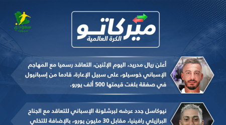 أخبار الميركاتو| الصفقة الرابعة لريال مدريد وبوسكيتس لإنتر ميامي أخبار الميركاتو| الصفقة الرابعة لريال مدريد وبوسكيتس لإنتر ميامي