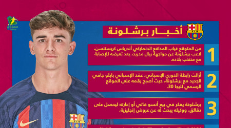 أخبار برشلونة| مفاجأة جافي المحبطة وغياب جديد عن كلاسيكو الريال