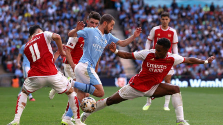 تعرف على نتيجة مباراة أرسنال ومانشستر سيتي في الدرع الخيرية