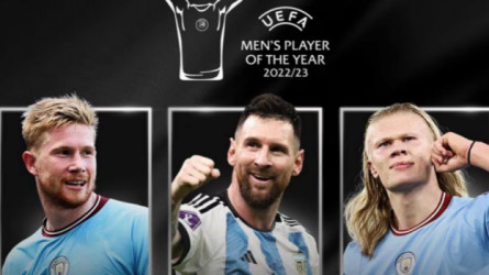 ميسي ينافس هالاند ودي بروين على أفضل لاعب في أوروبا