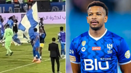 البليهي يرد برسالة ساخرة على محاولة تاليسكا غرز علم النصر.. صور