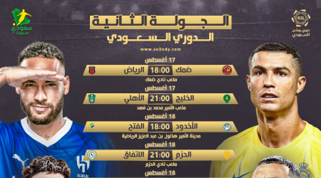 الجولة الثانية بالمواعيد.. مباريات قوية للنصر والهلال والاتحاد