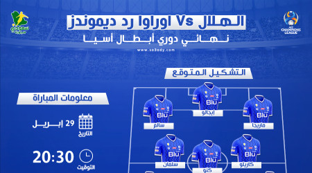 الهلال وأوراوا.. الموعد والقناة ومفاجآت في التشكيل المتوقع