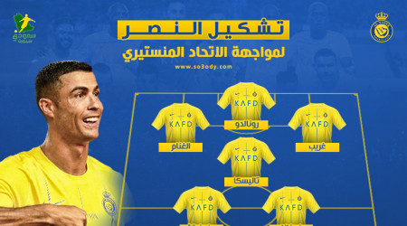 تشكيل النصر.. رونالدو يقود الهجوم أمام الاتحاد المنستيري