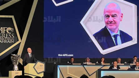 رئيس فيفا يشيد بالأخضر في المونديال وكأس خليجي 25