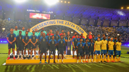 بالصور| حفل تقديم نجوم النصر بطل كأس العرب 2023