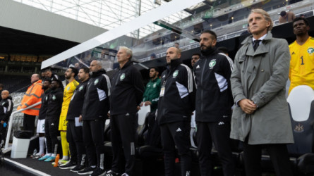 للمرة الخامسة.. رقم كارثي للأخضر مع مانشيني