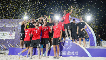  منتخب مصر يتوج بطلا لكأس العرب لكرة القدم الشاطئية 2023