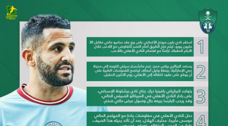 ميركاتو الأهلي I موعد التوقيع الرسمي مع محرز  وصفقة ماني في خطر