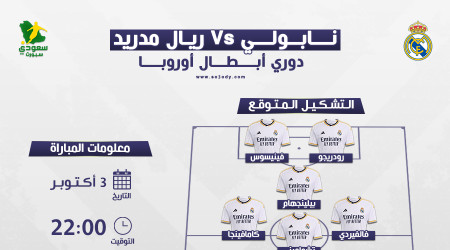 نابولي ضد ريال مدريد.. الموعد والقناة الناقلة والتشكيل المتوقع