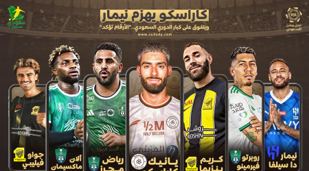 هزم نيمار ونجوم الأهلي والاتحاد..كاراسكو يتفوق على كبار دوري روشن